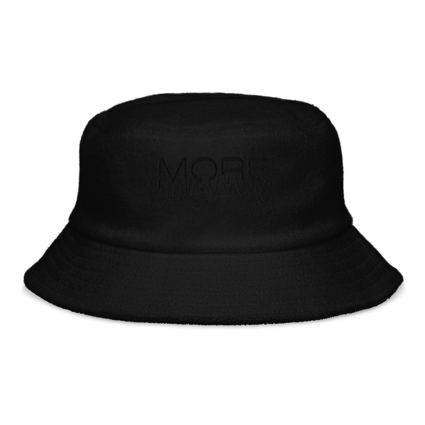 MORE COMMAS TERRY CLOTH BUCKET HAT