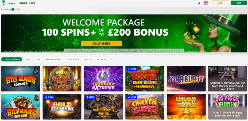Luckster Casino Site